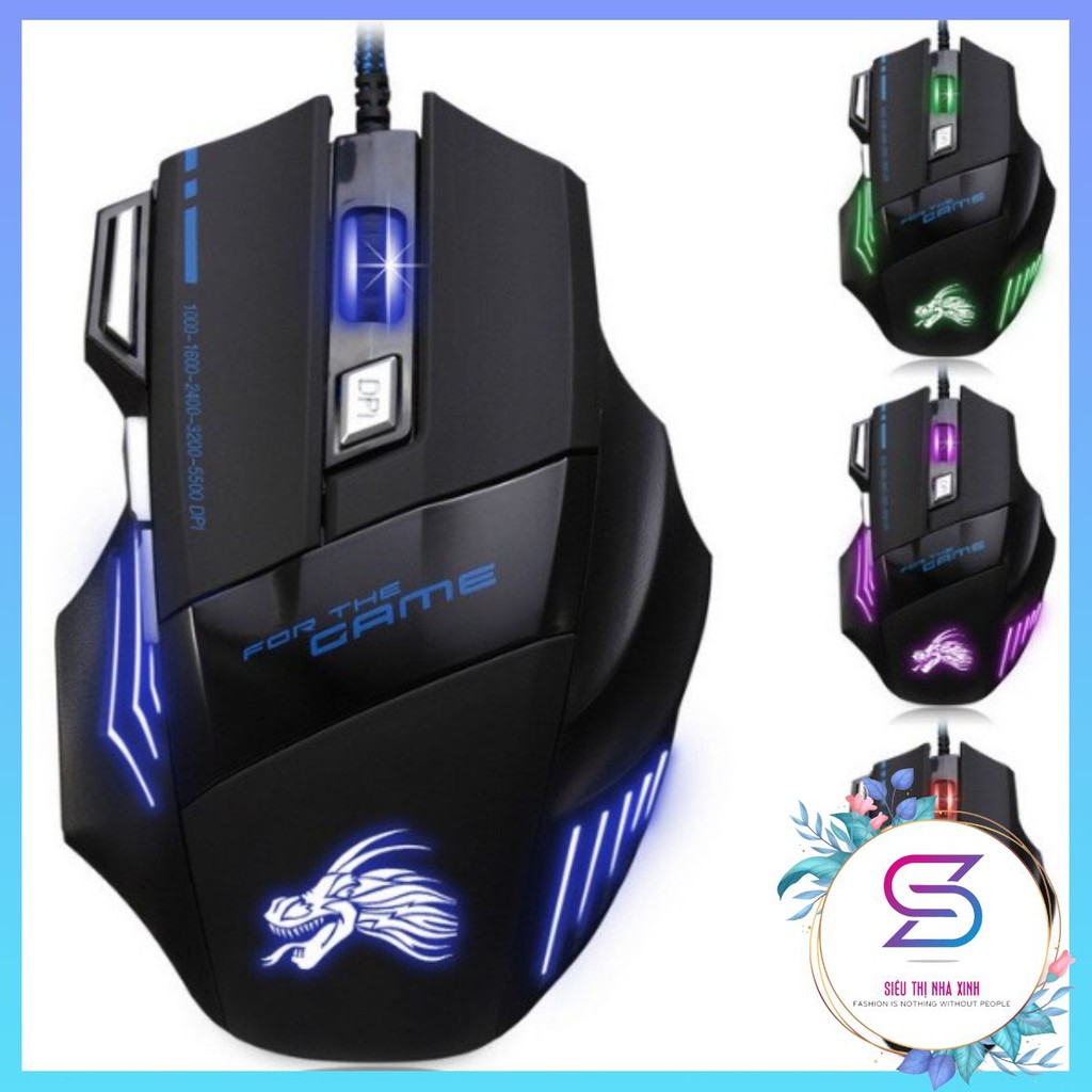 Chuột gaming mouse 3200DPI Chơi Game Thiết Kế Design chuotgame | BigBuy360 - bigbuy360.vn