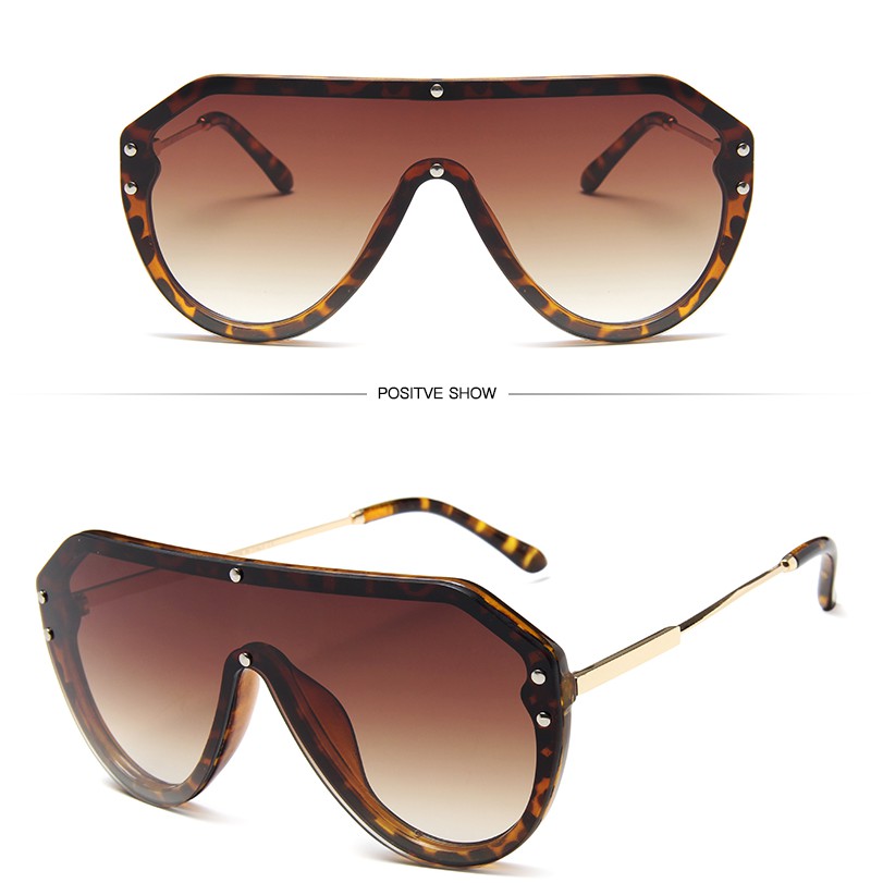 Kính mát gọng kim loại phong cách One Piece thời trang