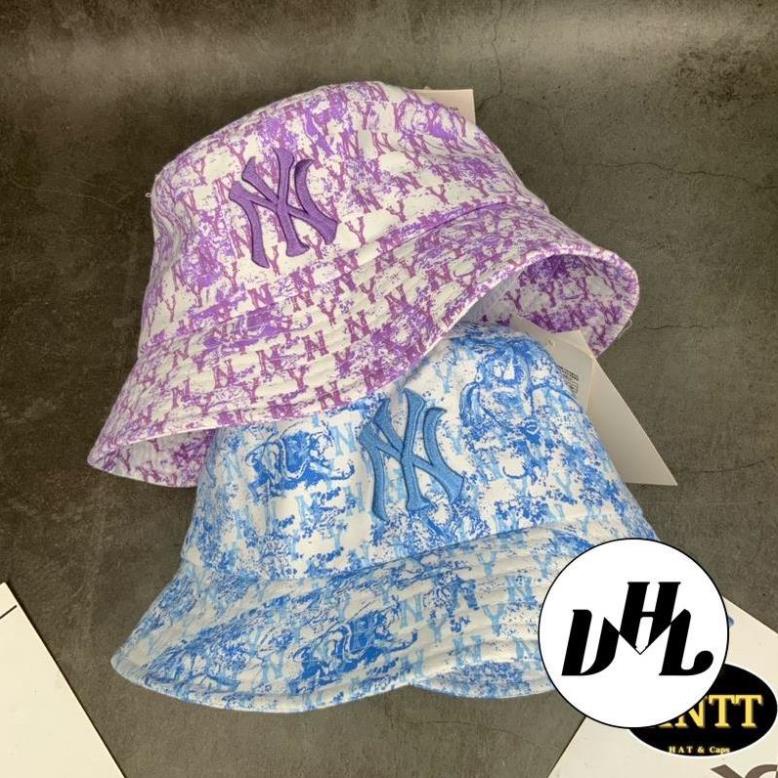 Mũ Bucket Loang Màu Thêu NY MLP Ulzzang Cao Cấp Nam Nữ