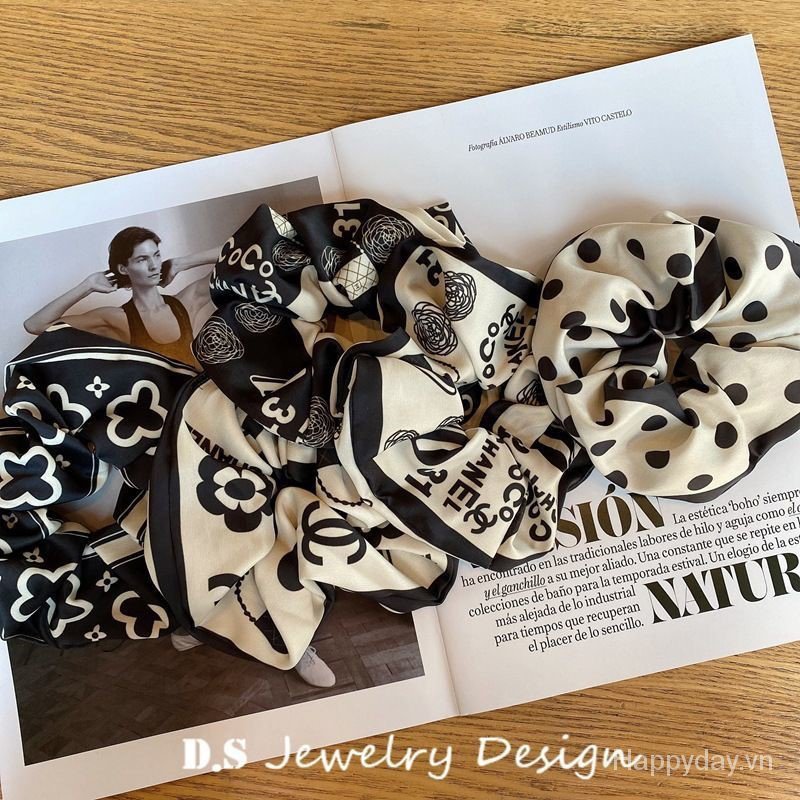 Dây buộc tóc lụa phong cách Hàn Quốc cá tính thời trang dành cho nữ