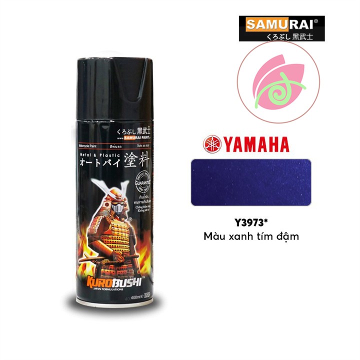 Combo Sơn màu xanh GP Samurai màu xanh tím đậm Y3973