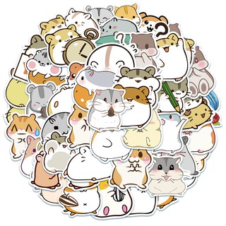 Set 10 / 25 / 50 miếng dán hình chuột hamster dễ thương