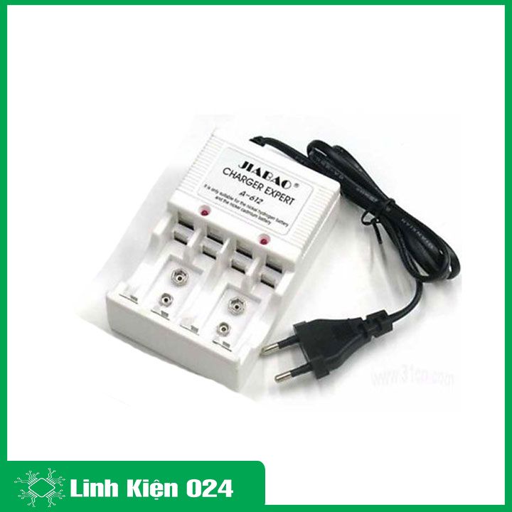Bộ sạc pin đa năng A-612 kèm 2 pin sạc 1.5 AAA 1800mah
