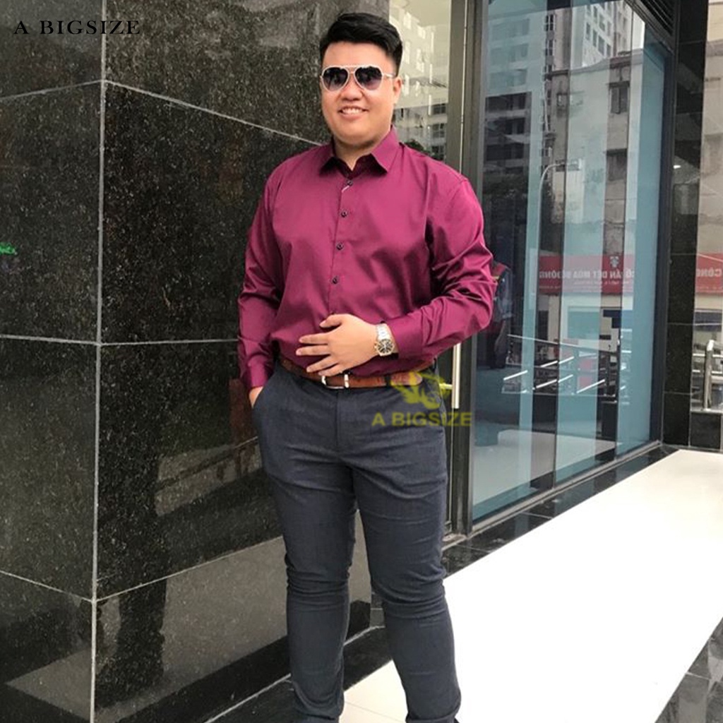 Áo Sơ Mi Bigsize MẸC nam 75-120kg ABIGSIZE