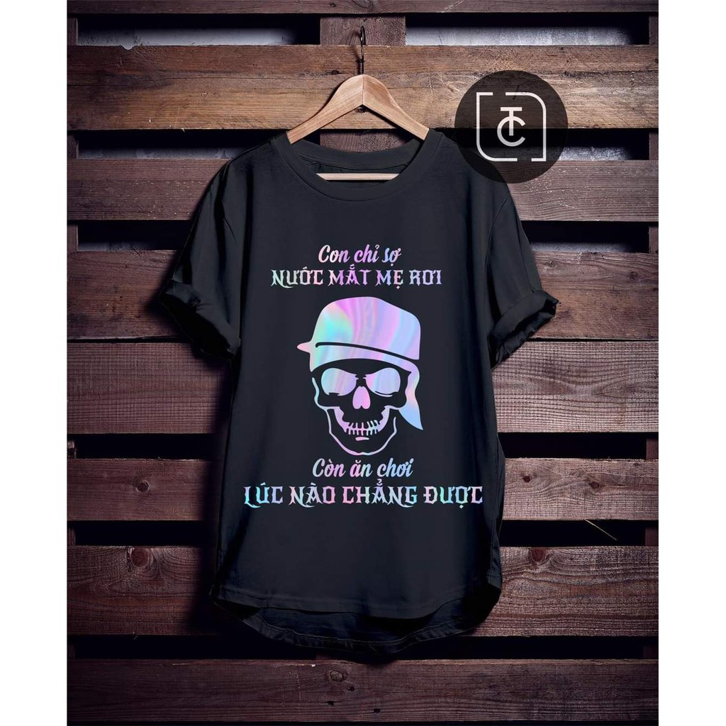 Áo unisex, áo thun nam nữ đen trắng from rộng