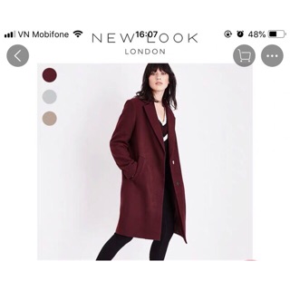 Áo dạ new look auth sz 4- xs