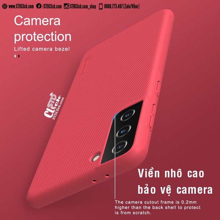 ỐP LƯNG SAMSUNG GALAXY S21 PLUS NILLKIN NHỰA CỨNG CHÍNH HÃNG