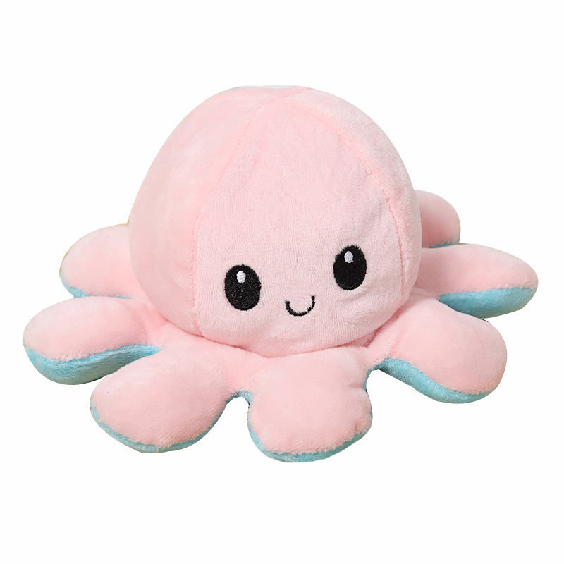 Ready Stock Flip Octopus Doll Ramadan Gifts Reversible Octopus TIKTOK TeeTurtle Reversible Bipolar Plushie Octopus doll Stuffed Toys Gifts for Kids