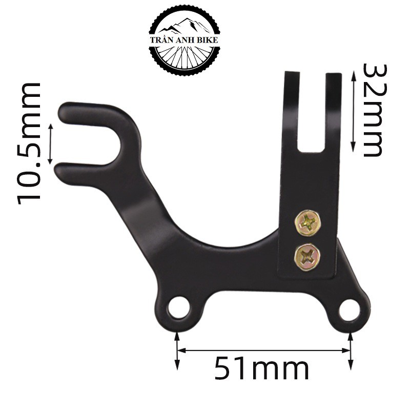 Giá gắn và điều chỉnh phanh đĩa cho xe đạp