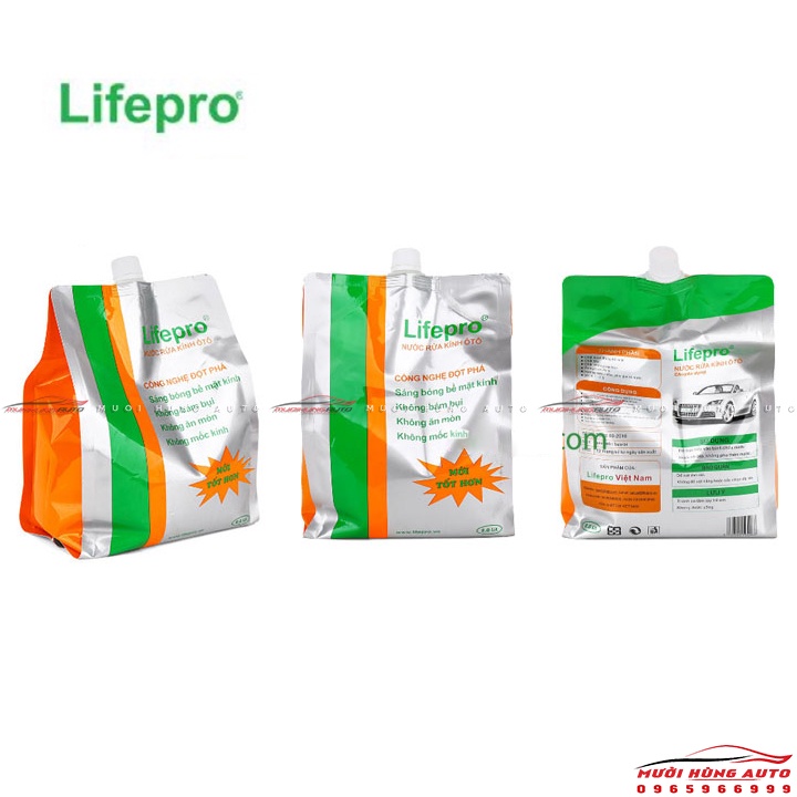 Rửa Kính Ô tô Life pro, Nước Xịt Kính Lái Ô tô, Bảo Vệ Kính Lái Và Gạt Mưa Ô tô