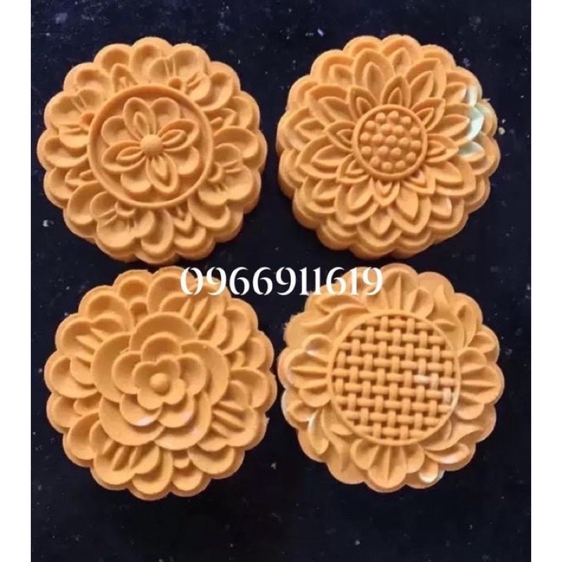 khuôn trung thu lò xo 4 mặt cổ truyền