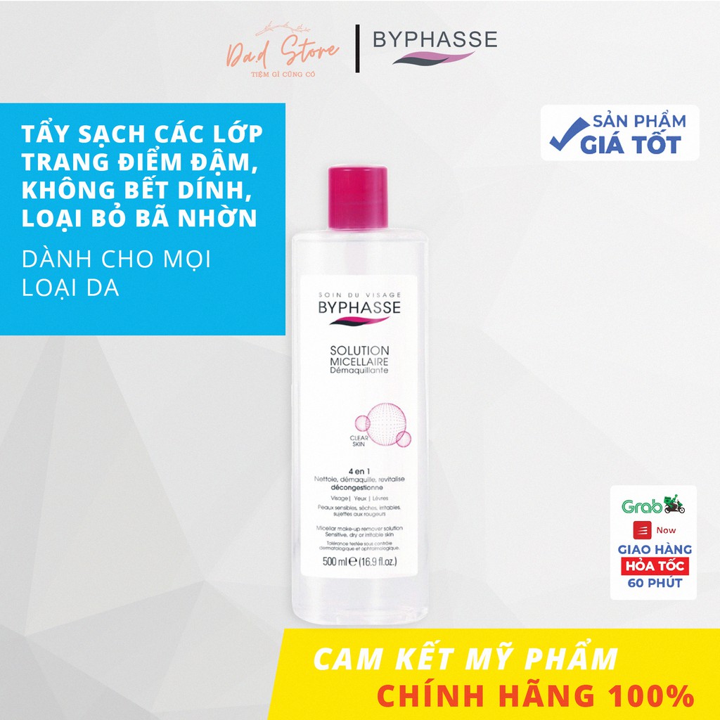 Nước tẩy trang Byphasse Solution Micellaire 500ml - Da.D Store