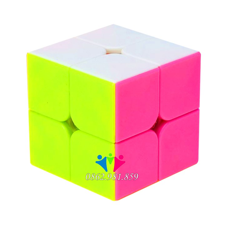 Rubik 2x2 Đẹp, Xoay Trơn, Không Rít. Rubik QiYi Stickerless Đồ Chơi Trí Tuệ Cho Bé