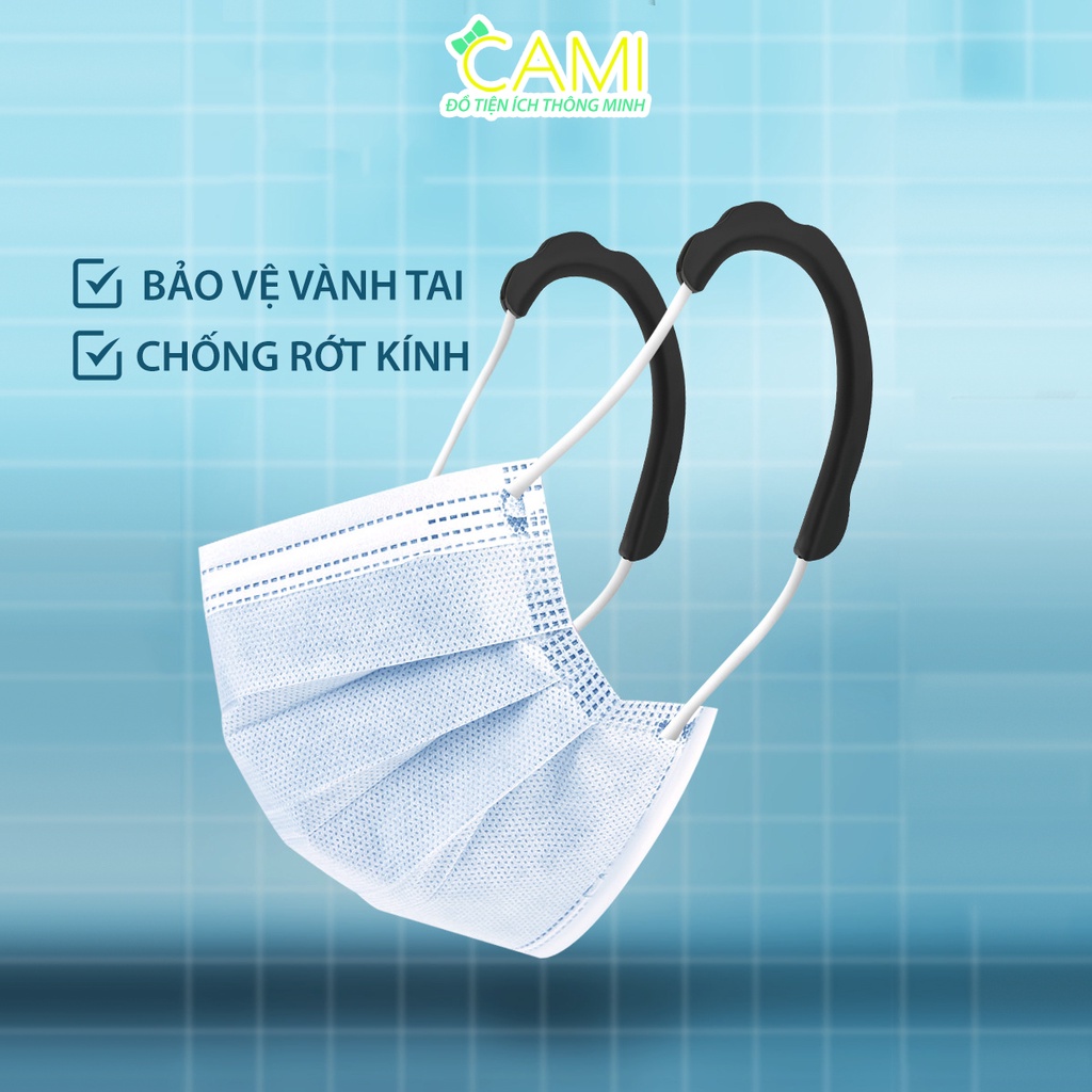 Quai đeo khẩu trang silicone không đau vành tai, chống hằn đỏ_Cami_CMPK195