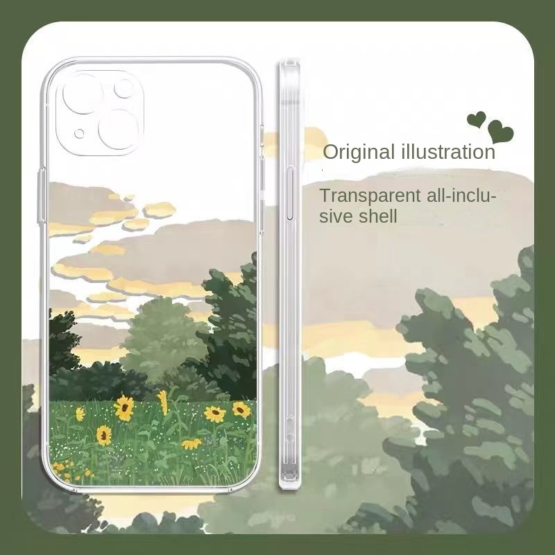 Ốp Điện Thoại Chống Sốc Họa Tiết Bầu Trời Cho Iphone 13 Pro 11 Pro Max Xr 6s 7 8 Plus 12 Mini 14 Pro Xs Max