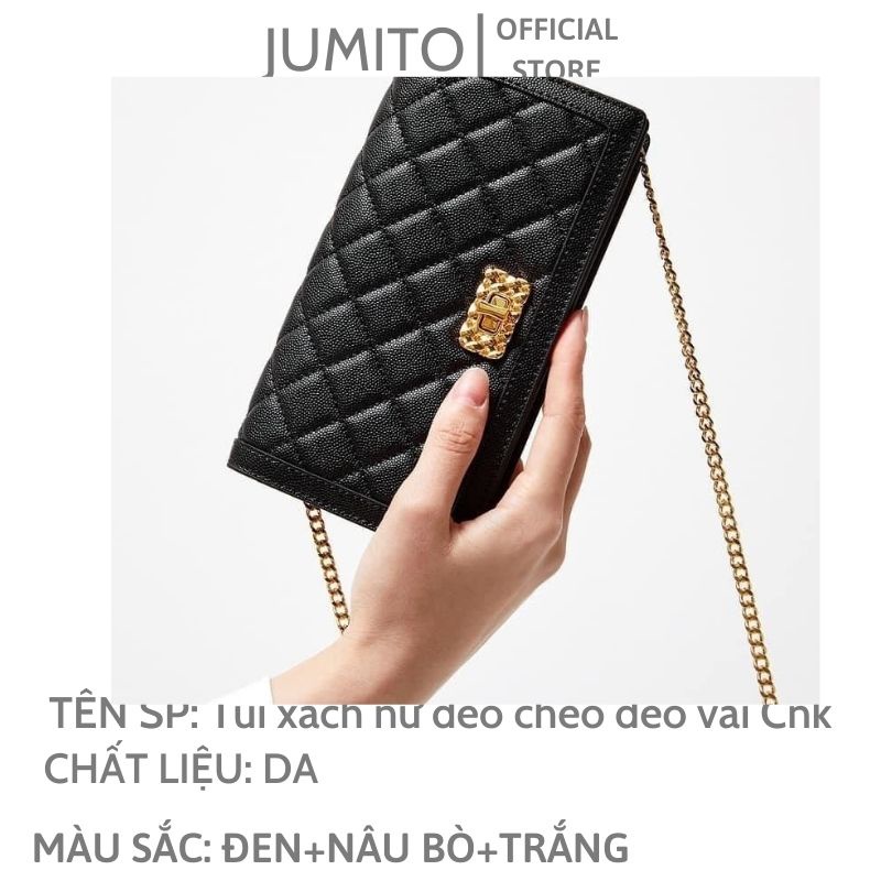 Túi xách nữ đeo chéo đeo vai Cnk chất da trần trám thời thượng JUMITO
