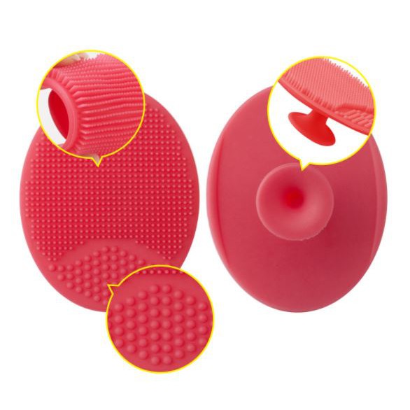 Miếng cọ rửa mặt làm sạch mụn đầu đen chất liệu silicone