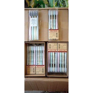Combo 4 bàn chải sợ tre lúa mạch muji