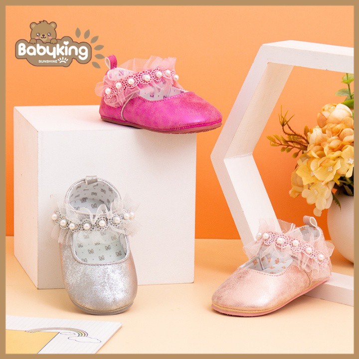 Giày búp bê cho bé gái, giày tập đi, giày sandal, thương hiệu Aiueo Nhật Bản.