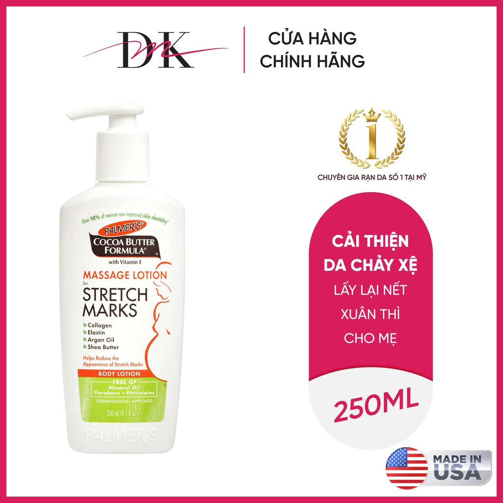 Lotion Ngăn Ngừa Và Làm Giảm Rạn Da Khi Mang Thai Palmer's 250ml