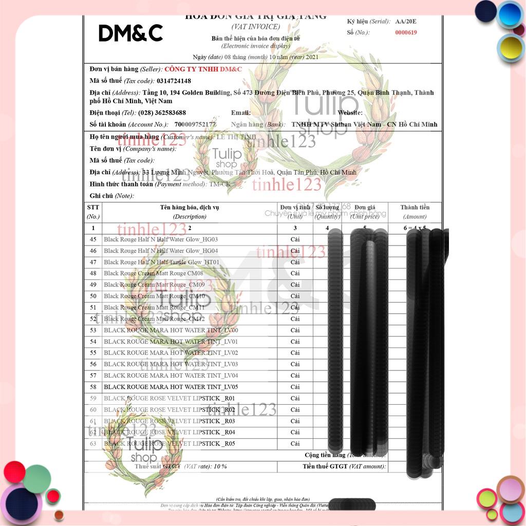 Son Kem Lì Black Rouge A12/A6/A26/A31/A32/a37/HV04/HV05/HG04_SIÊU HOT