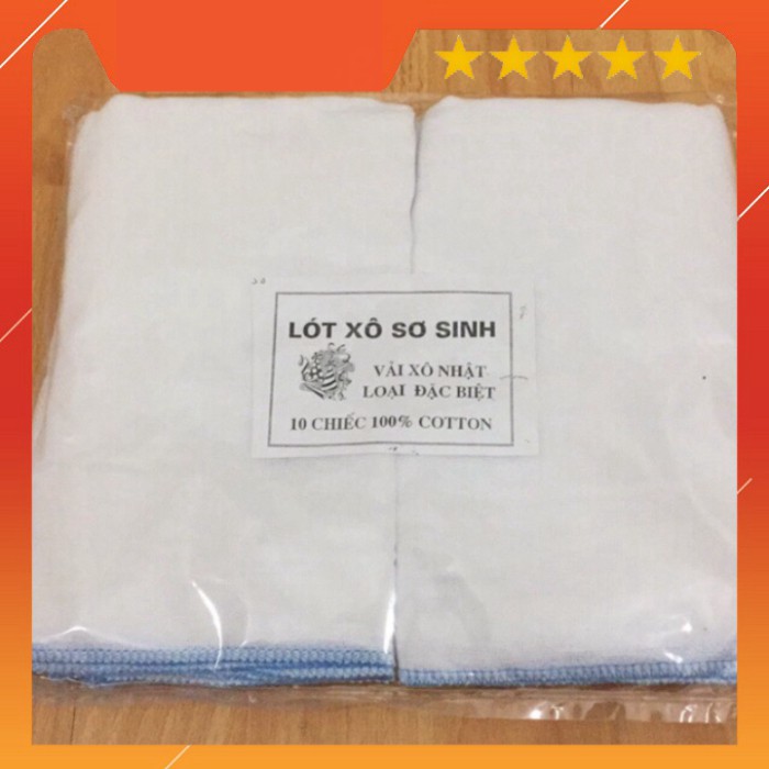 Lót xô sơ sinh túi 10 chiếc
