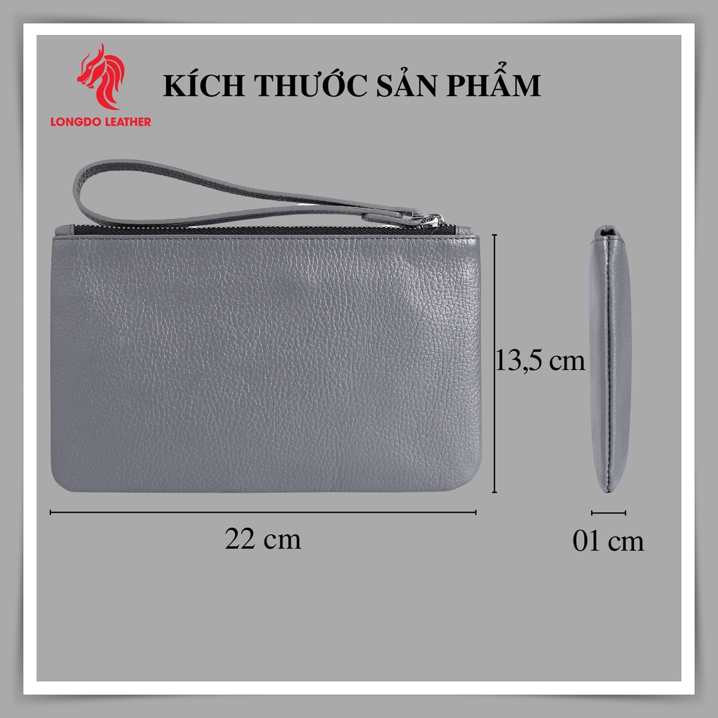 Ví da nữ cao cấp da bò thật - Bảo hành 5 năm - Thương hiệu uy tín Longdo Leather - BNM01
