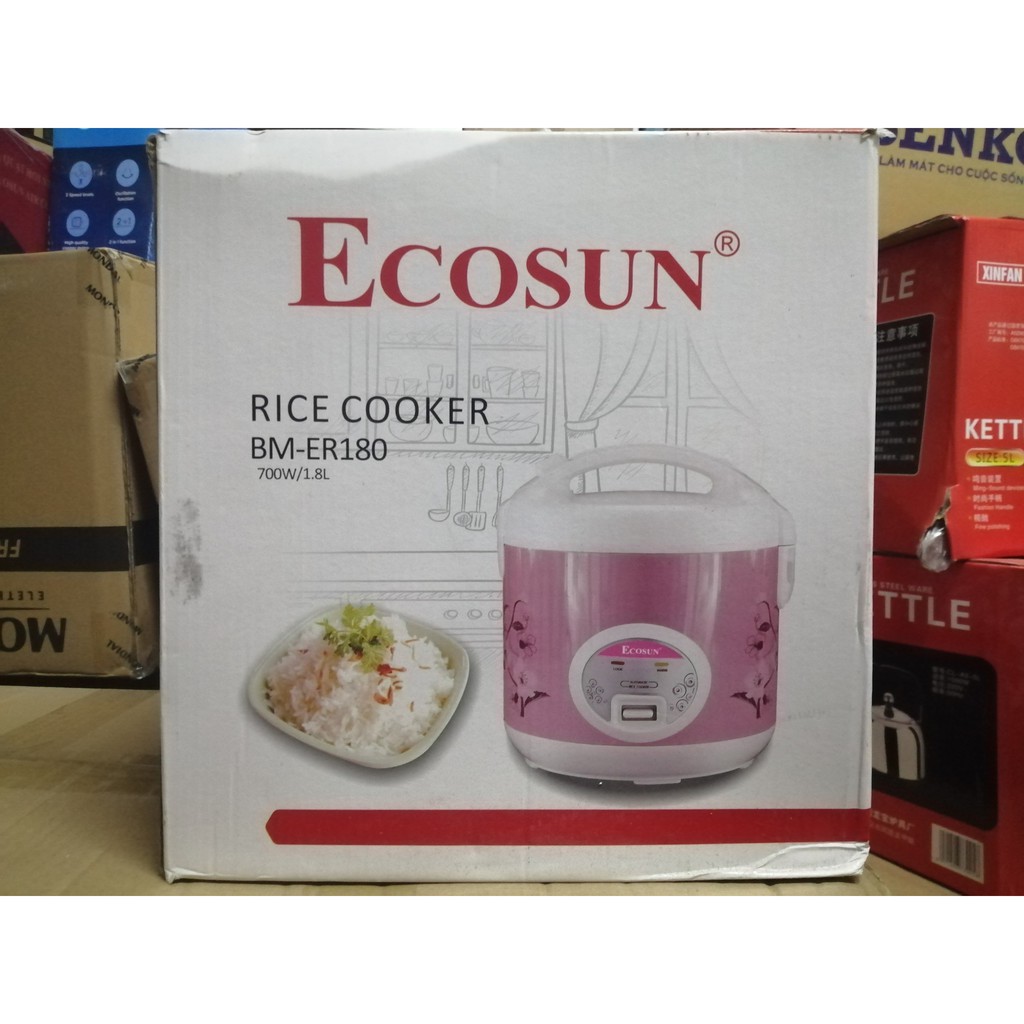 [Mã ELHADEV giảm 4% đơn 300K] Nồi cơm điện Ecosun 1.8L- BM-ER180- Hàng chính hãng