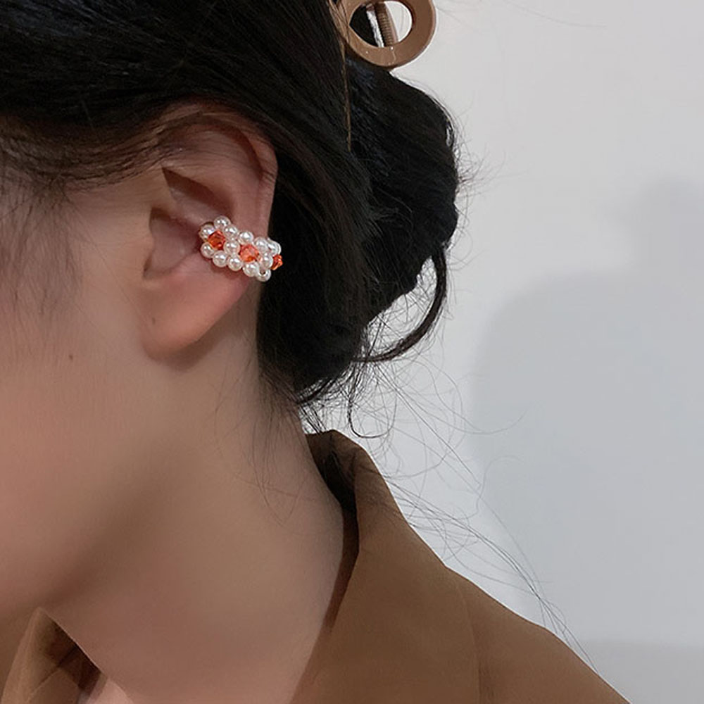 Khuyên kẹp vành tai bằng nam châm không cần xỏ lỗ thiết kế nhiều kiểu dáng thời trang cho nữ