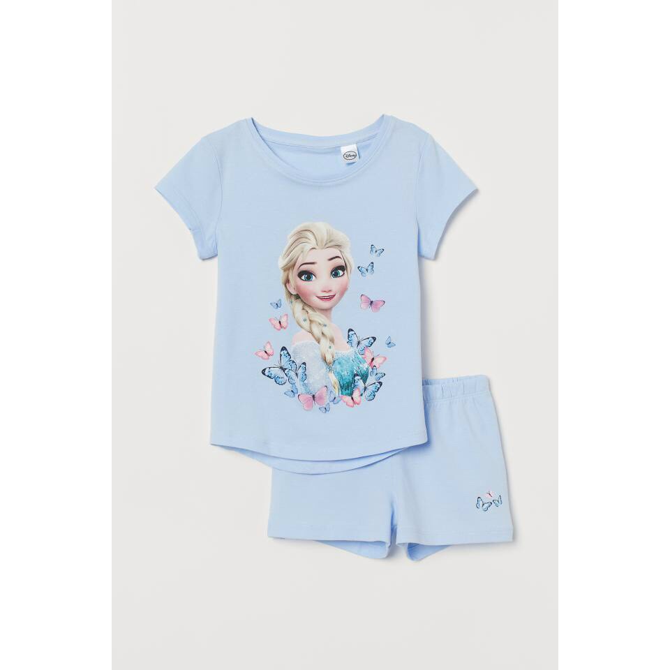 BỘ COTTON ĐÙI ELSA XANH BÉ GÁI