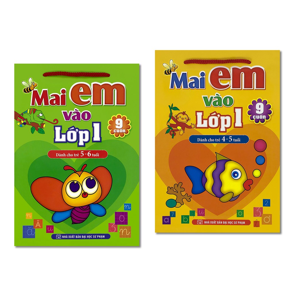 Sách - Mai em vào lớp 1 - Bộ túi 9 cuốn (Combo, lẻ tùy chọn)