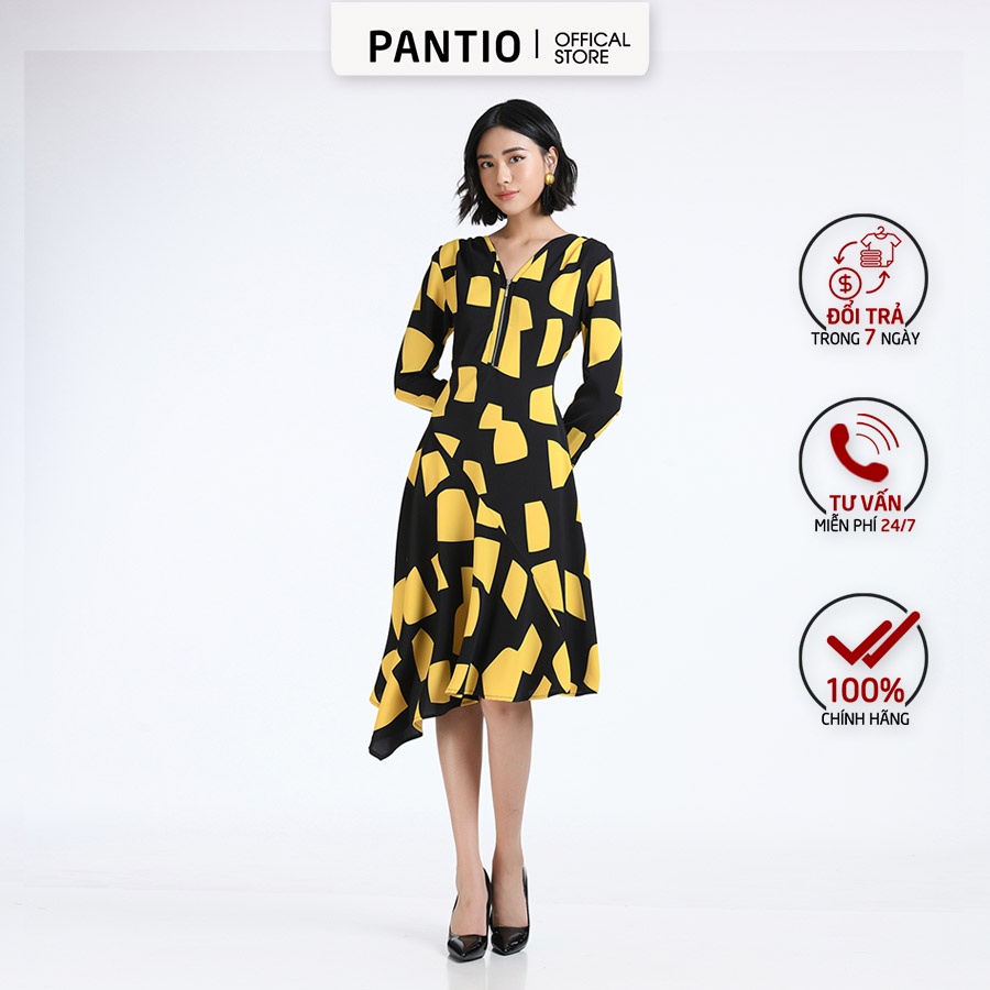 Đầm công sở kéo khoá thời trang FDC52621 - PANTIO