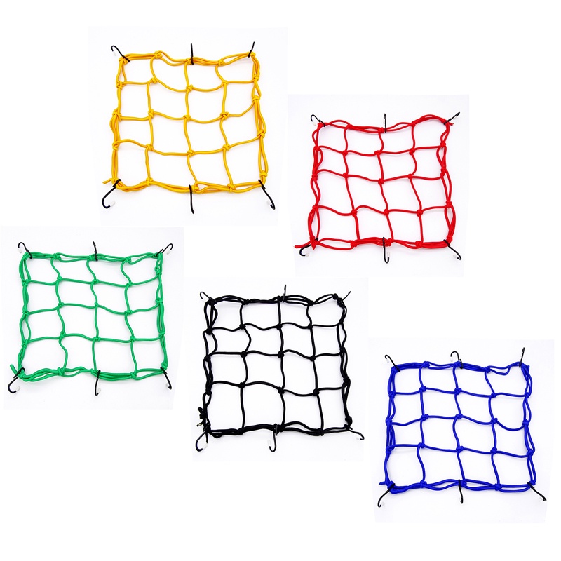 Túi Lưới Đựng Hành Lý / Mũ Bảo Hiểm 6 Móc Kích Thước 30 * 30cm Có Thể Điều Chỉnh Tiện Dụng