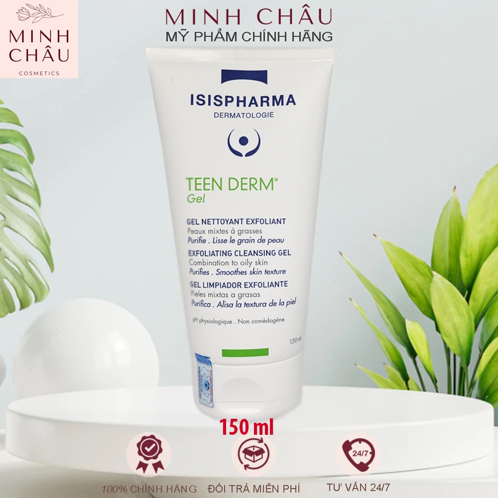 Teen Derm Gel Isis Pharma Sữa Rửa Mặt Giảm Nhờn, Ngừa Mụn 40mL/150Ml