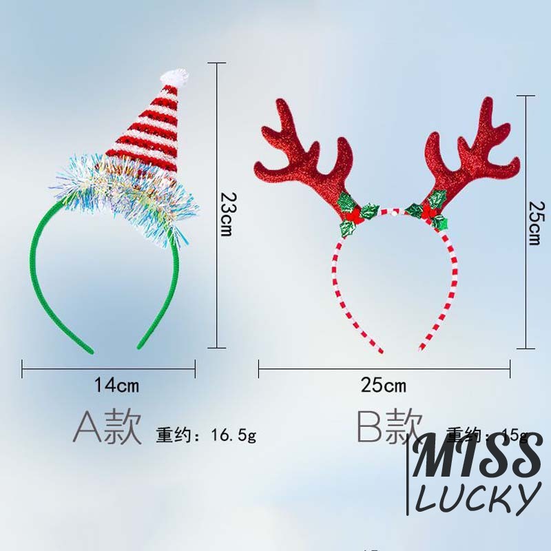 Cài tóc phong cách giáng sinh dễ thương cho trẻ