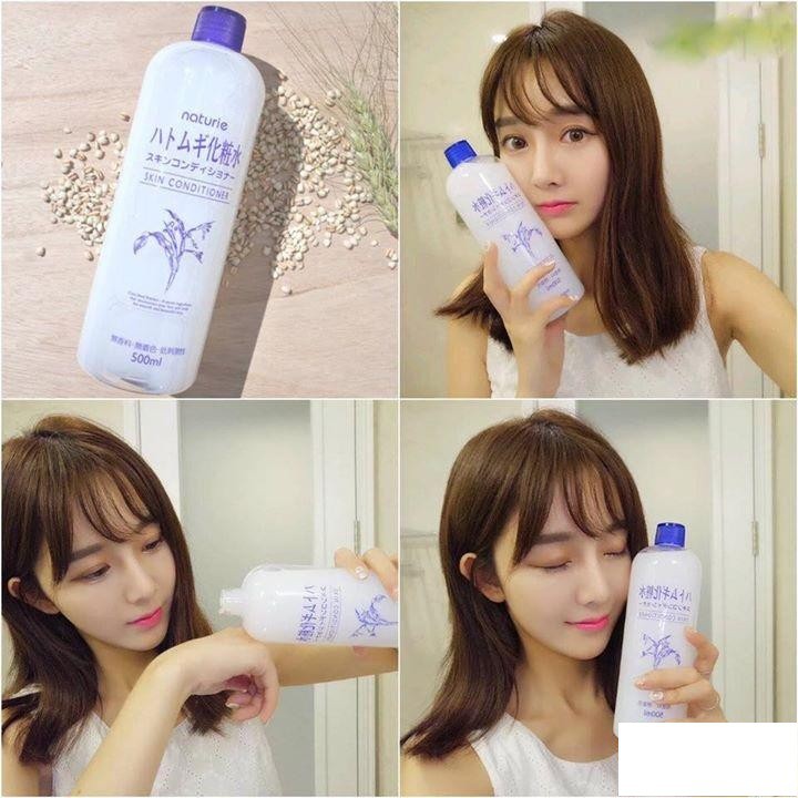 Nước Hoa Hồng Ý Dĩ Naturie Skin Conditioner Nhật Bản 500ml