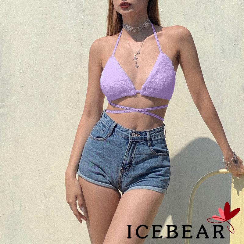 Áo Croptop Không Tay Hở Lưng Trang Trí Đinh Tán Thời Trang Cho Nữ