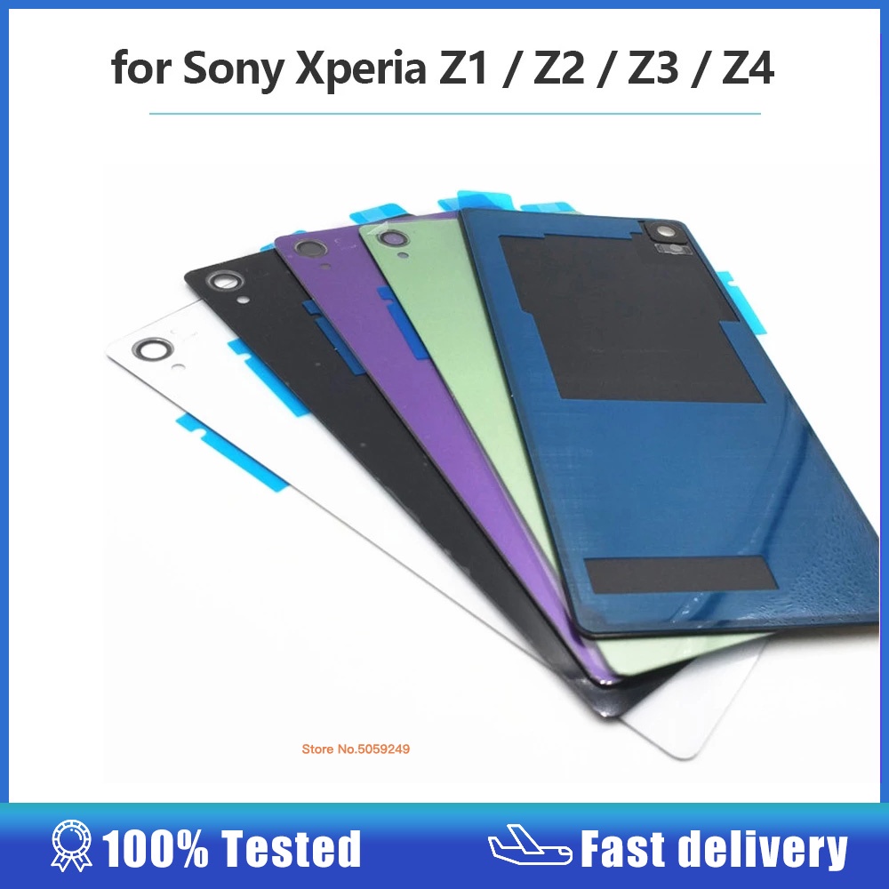 Nắp Lưng Điện Thoại Bằng Kính Thay Thế Chuyên Dụng Cho SONY Xperia Z1 Z2 Z3 Z4