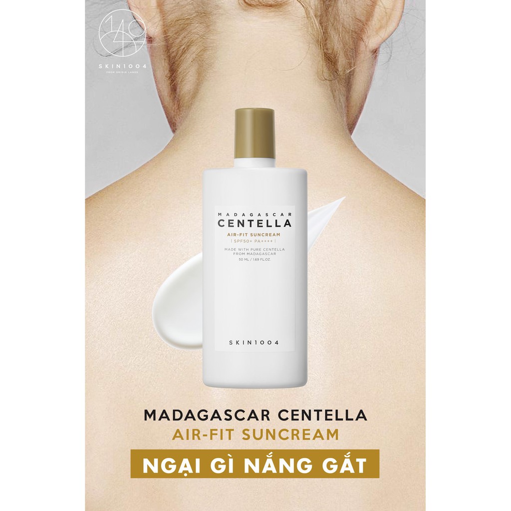 Combo 2 Sản Phẩm Giảm Mụn Chiết Xuất Rau Má Skin1004 Madagascar Centella(Tẩy trang 200ml +Kem Chống Nắg 50ml)