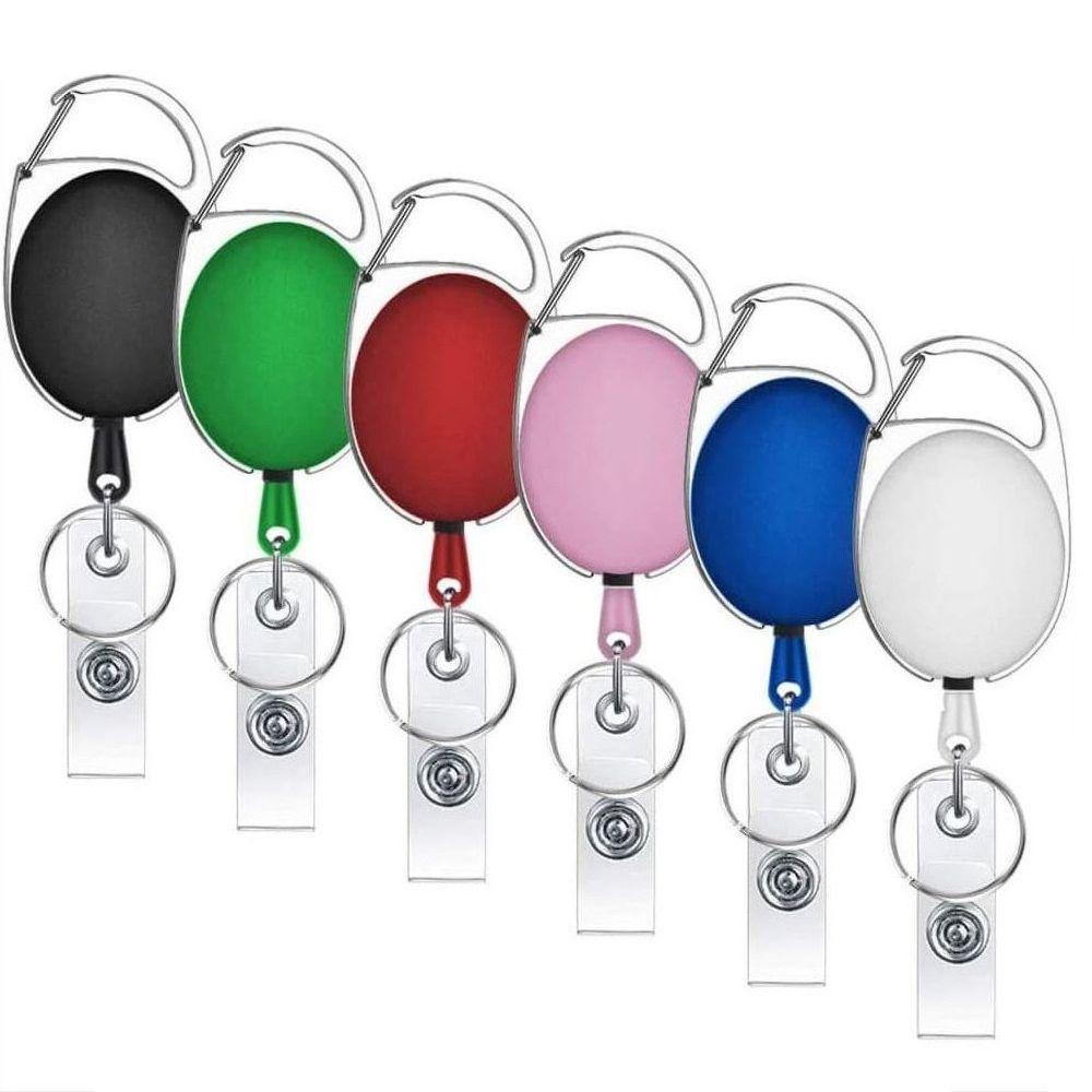 Móc Khóa Dây Rút Treo Thẻ ID Tiện Dụng Cho Học Sinh / Văn Phòng