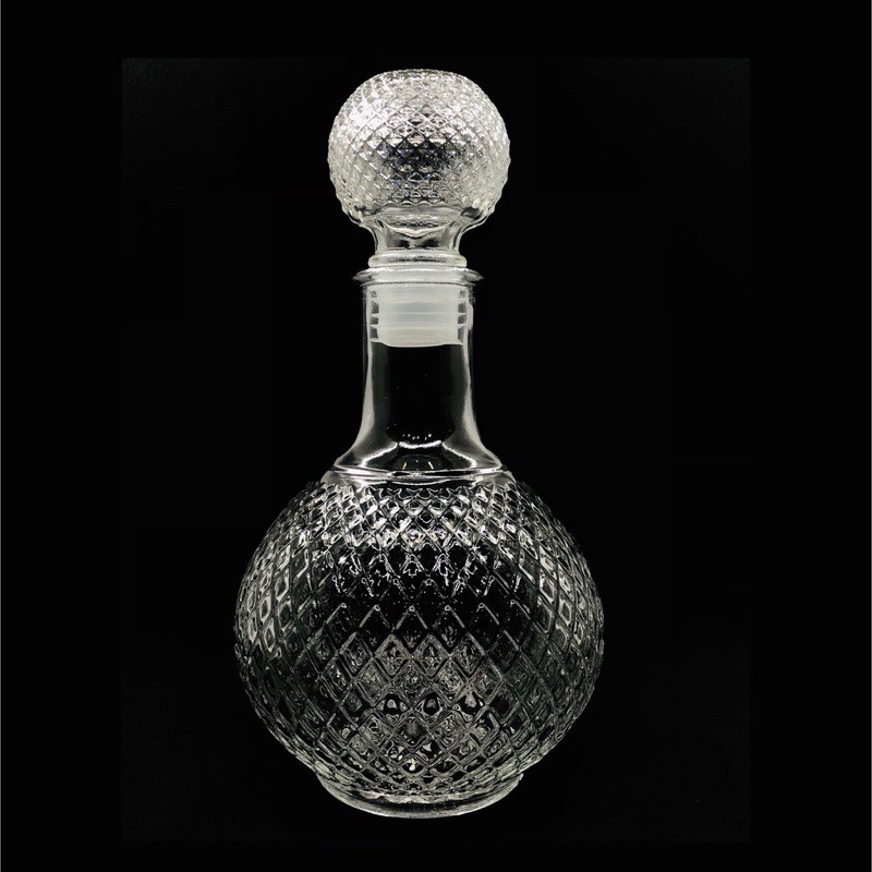 BÌNH ĐỰNG RƯỢU HOA VĂN KIM CƯƠNG- 750ml