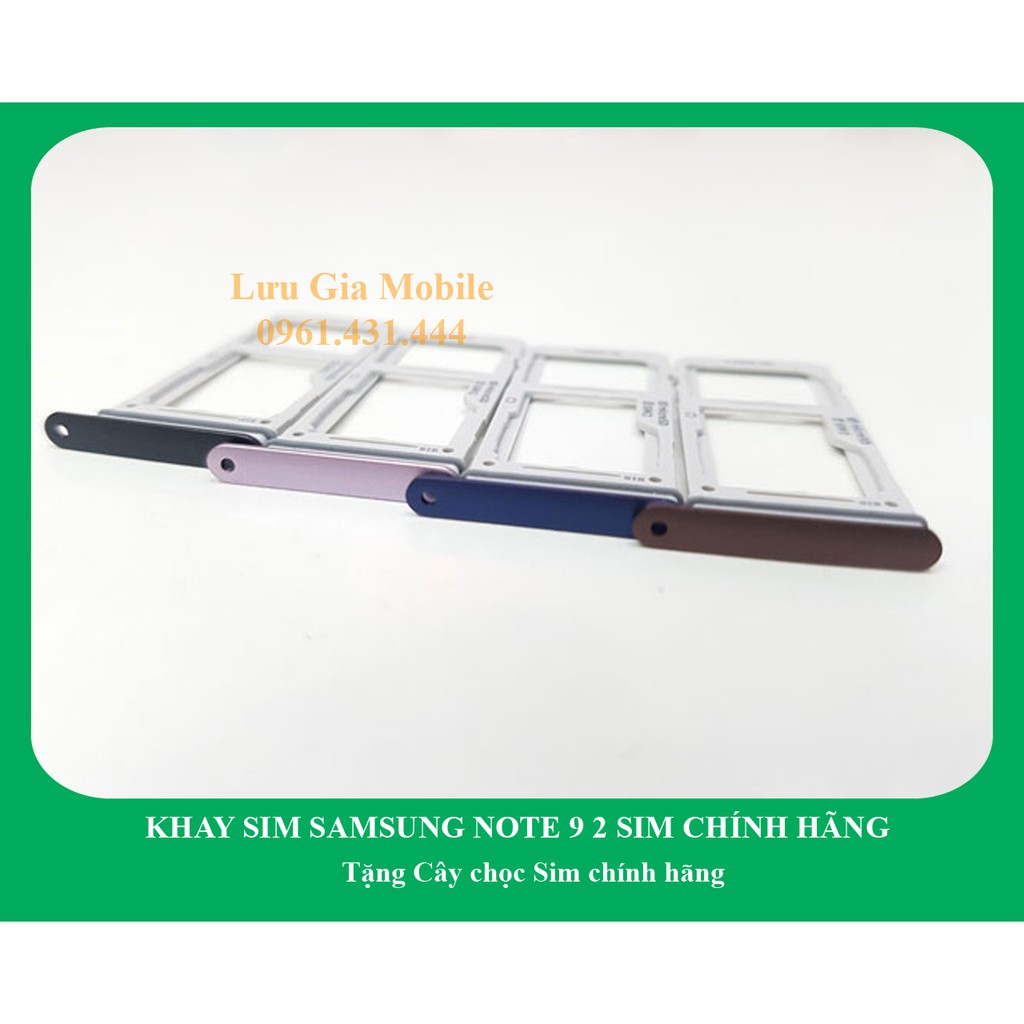 Khay sim Samsung Note 9 2 Sim N960 chính hãng + Tặng kèm cây Chọc sim chính hãng