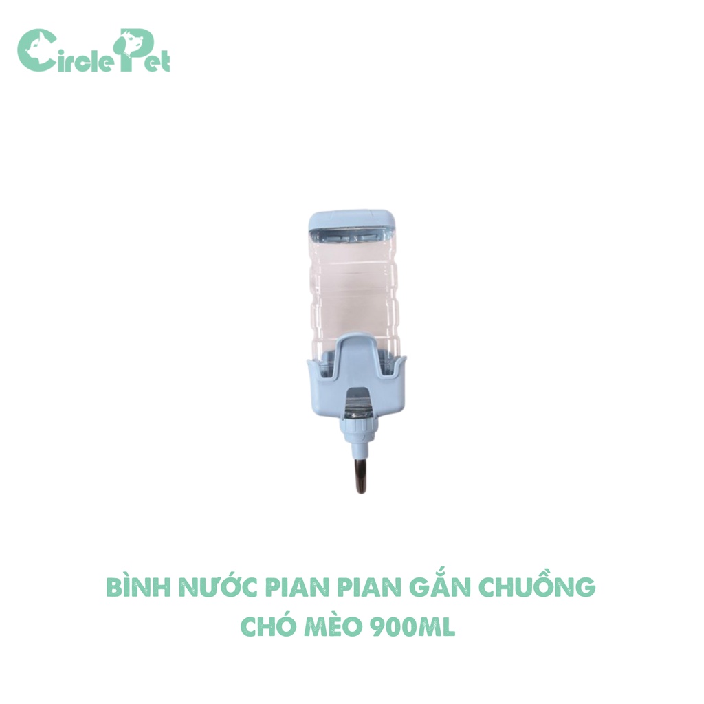 Bình Nước Gắn Chuồng Chó Mèo PIAN PIAN Tiện Lợi, Sạch Sẽ - Circle Pet