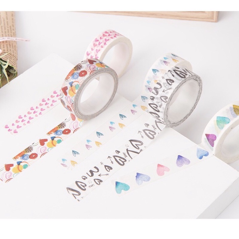 Z0674 Washi Tape 15mm X 7m Trang Trí Bujo Diy Bukao