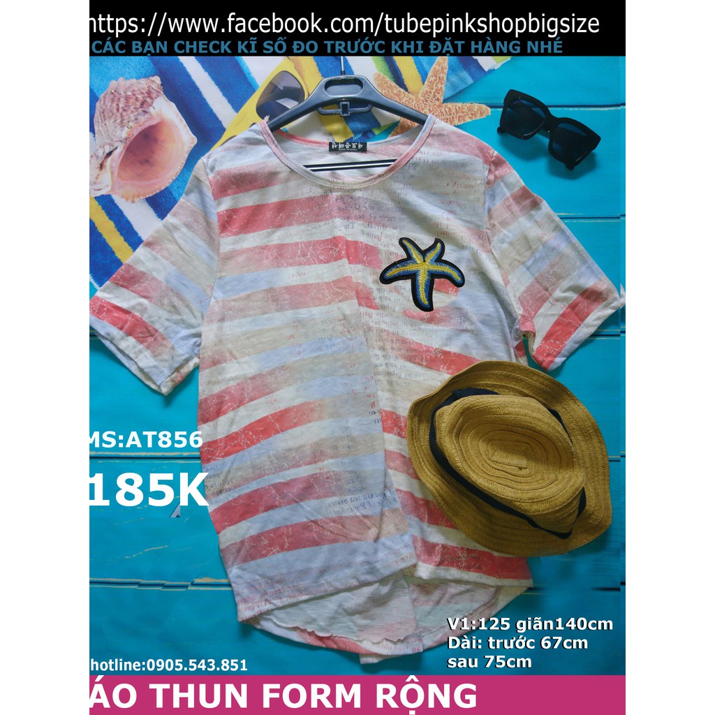 áo thun unisex form rộng big size 70-100kg - Áo ngắn tay không cổ