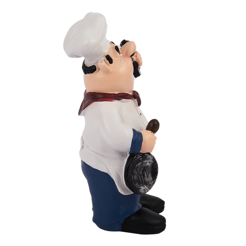 Mô Hình Đầu Bếp Mini Bằng Nhựa Resin Phong Cách Retro Trang Trí Nhà Hàng Quán Bar