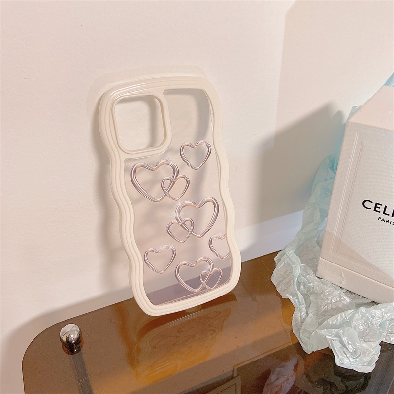 Ốp Điện Thoại Silicone Mềm Trong Suốt Viền Kim Loại Chống Sốc Chống Nước Cho iPhone