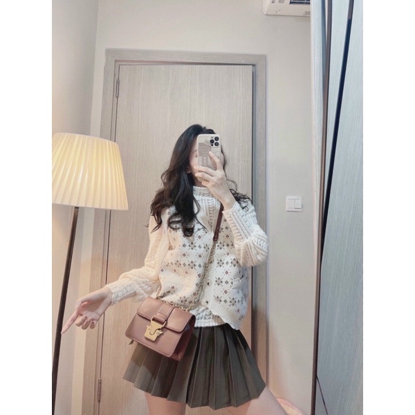 Set Áo GhiLe Len Hoa Mix Áo Len Be Mùa Thu Phong Cách Ullzang | BigBuy360 - bigbuy360.vn