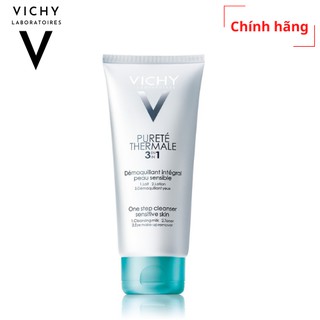 [VICHY] SỬA RỬA MẶT PURETÉ THERMALE 3IN1 ONE STEP CLEANSER SENSITIVE SKIN AND EYES 100ml