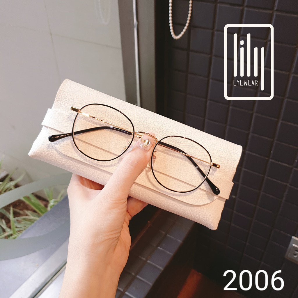 Gọng Kính Cận Kim Loại 2006 - Gọng Kính Mắt Kiểu Dáng Hàn Quốc
